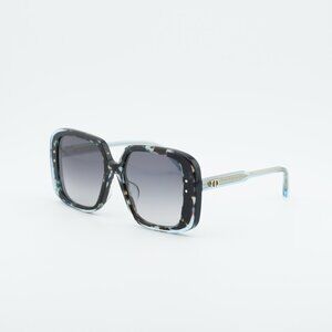 Dior DIORHIGHLIGHT S3F 28A1 Sunglasses Havana Square Frame, Smoke Lenses